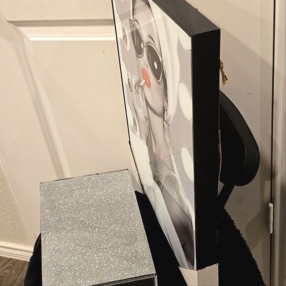 At Home Audrey Hepburn Red Lipstick Framed Wall Decor - Picture 5 of 6